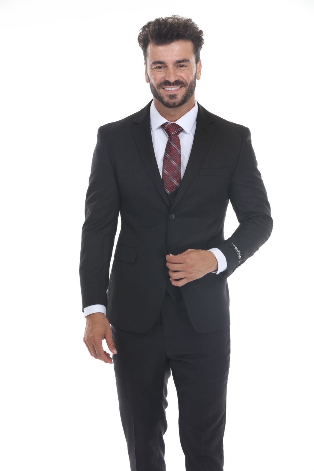 Check out new three piece Slim Fit Black Suit all size available 34S-60R