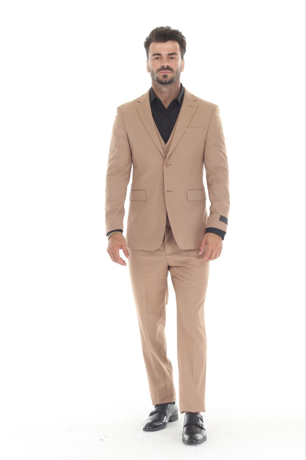 Check out new 3 pieces Slim Fit Sand-18 Suit all size available 34S-60R