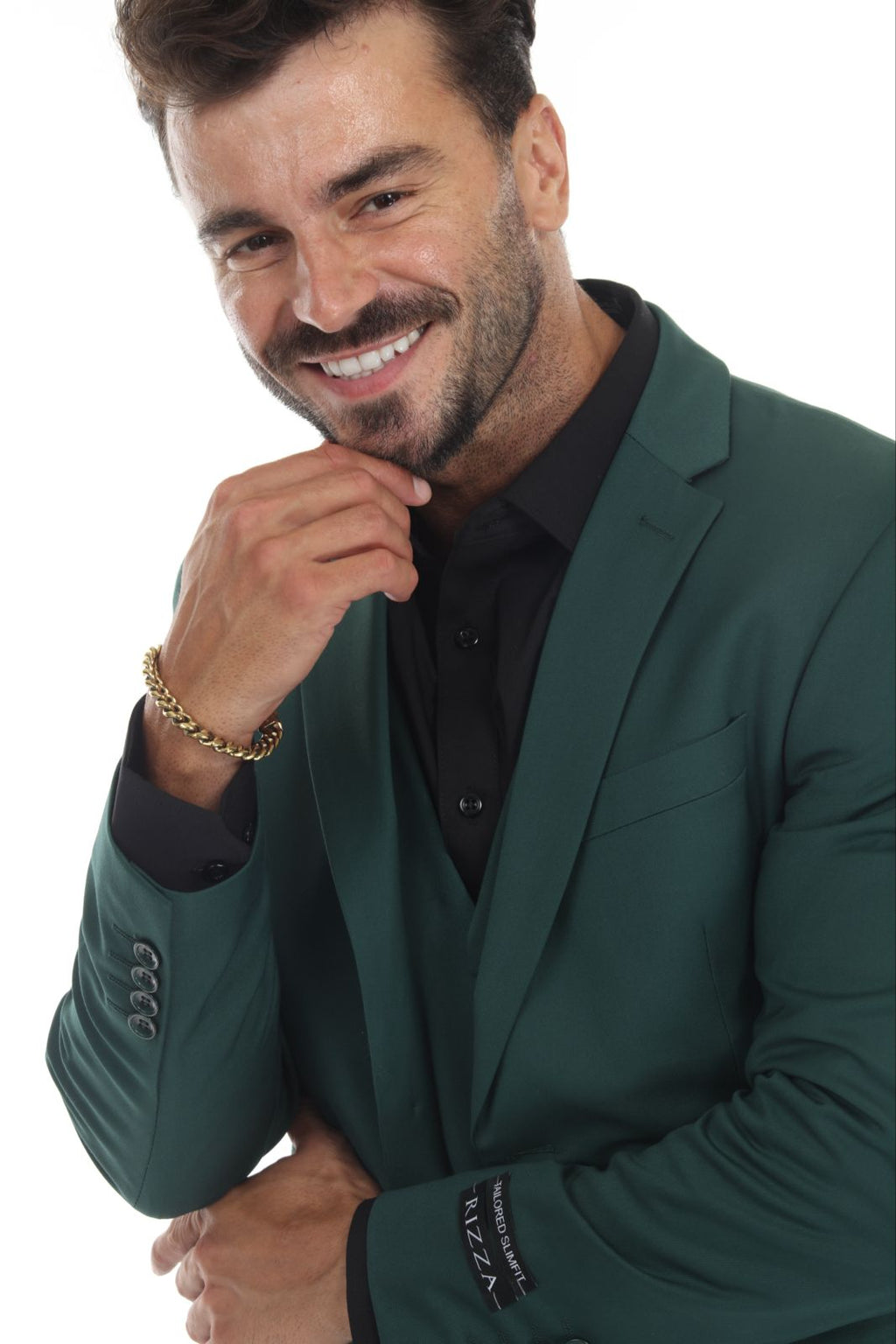 Check out new 3 pieces Slim Fit Forest Green-07 Suit all size available 34S-60R