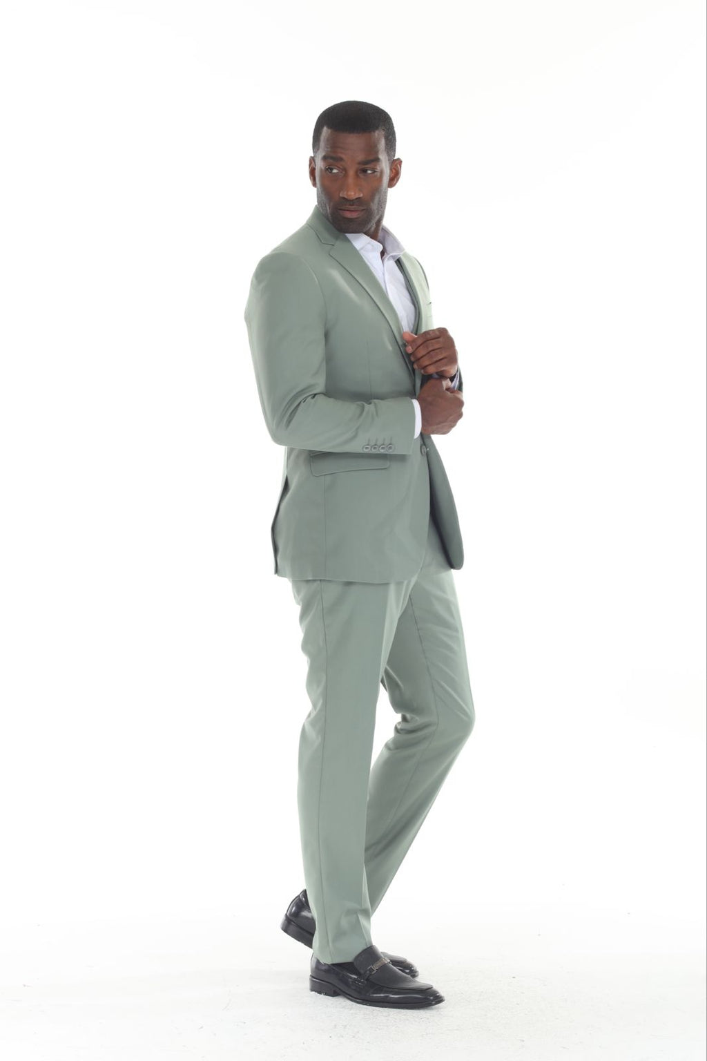 Check out new three piece Slim Fit Olive Green-08 Suit all size available 34S-60R