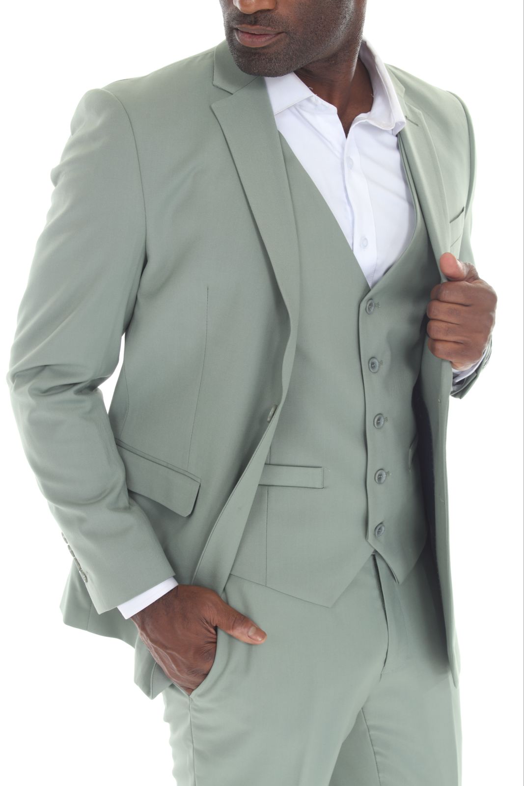 Check out new three piece Slim Fit Olive Green-08 Suit all size available 34S-60R