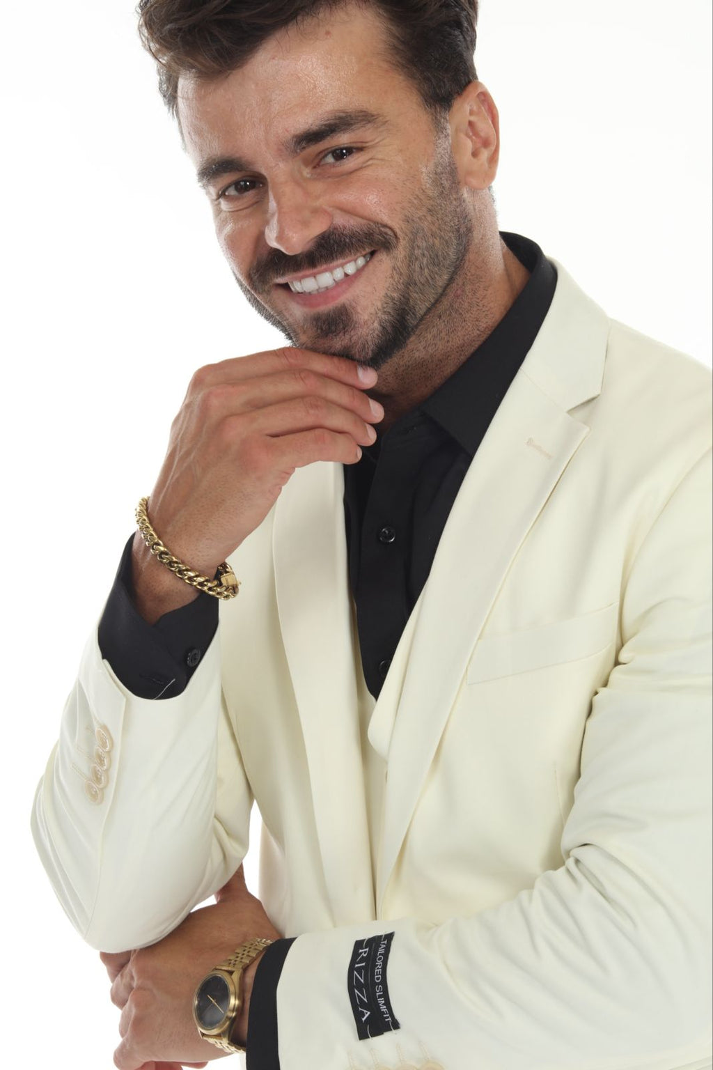 Check out new 3 pieces Slim Fit Ivory Suit all size available 34S-60R