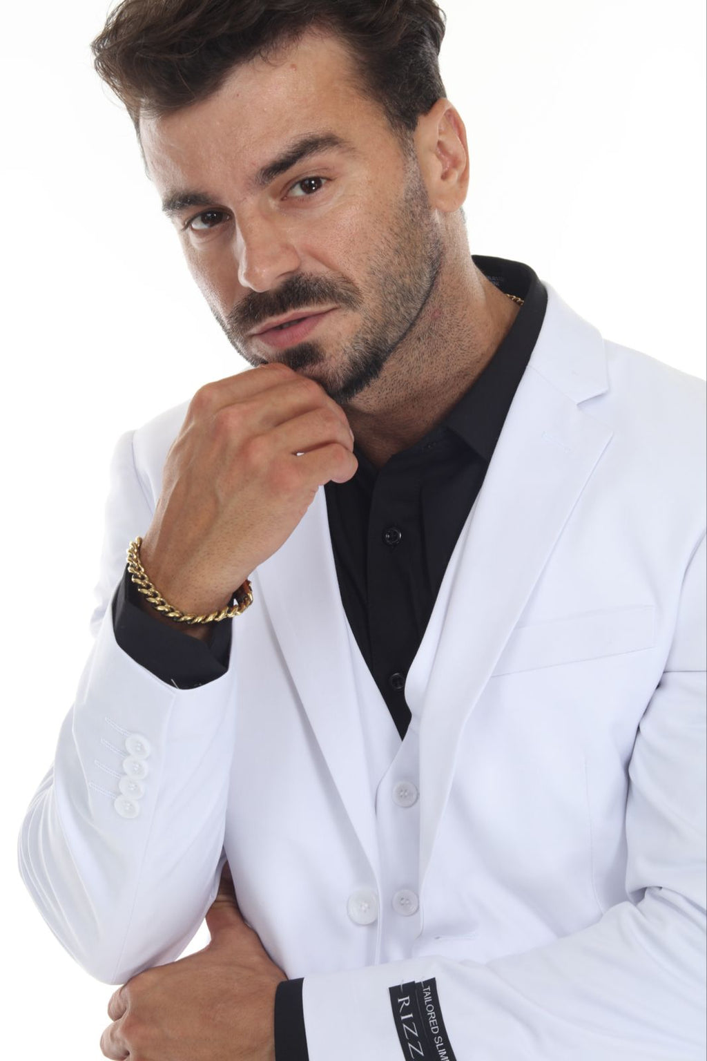 Check out new 3 pieces Slim Fit  Suit White  all size available 34S-60R